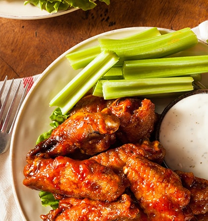 أجنحة الدجاج المقرمشة