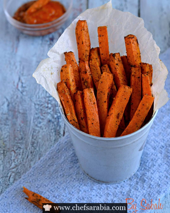 الجزر المشوي بنكهة الزعتر