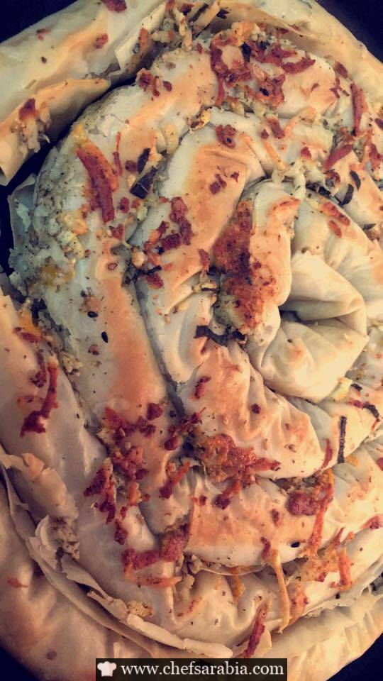 فطيره اجبان بعجينة كلاج