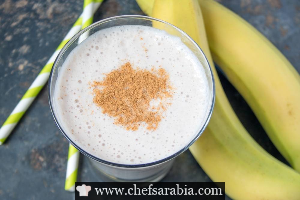 عصير الموز والقرفة الدايت