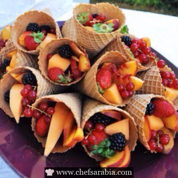 بسكويت الايس كريم بالفواكه