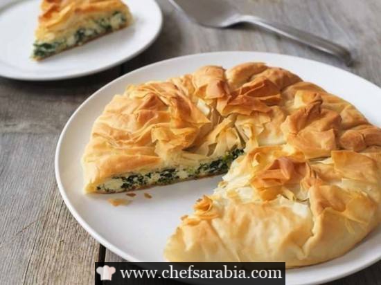 فطيرة السبانخ بالجبنة