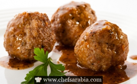 كرات اللحم المغطاة بالعسل