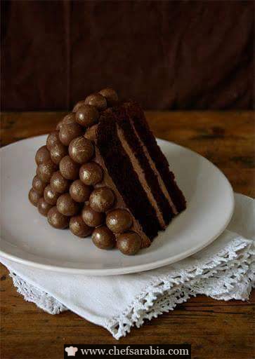 كيكة شوكولاتة المالتيزرز